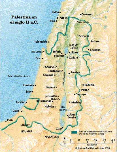 Resultado de imagen de Palestina en el Siglo II AC.